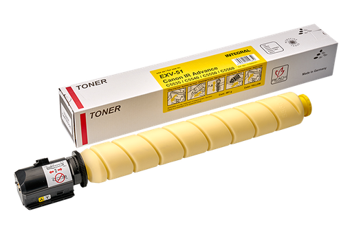[11500171] Cartus toner Canon IR Advance  C5535, 5535i, 5540i, 5550i, 5560i, C-EXV51, 60k Yellow Compatibil Integral