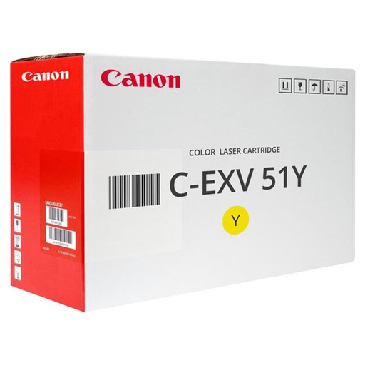 [CF0484C002AAP] Cartus toner Canon IRA C5535ip, IRA C5535i, IRA C5540i, IRA C 5550i, IRA C5560iIR DX C5735i, IR DX C5740i, IR DX C5750i, IR DX C5760i C-EXV51Y, 0484C002AA Yellow Original Promo