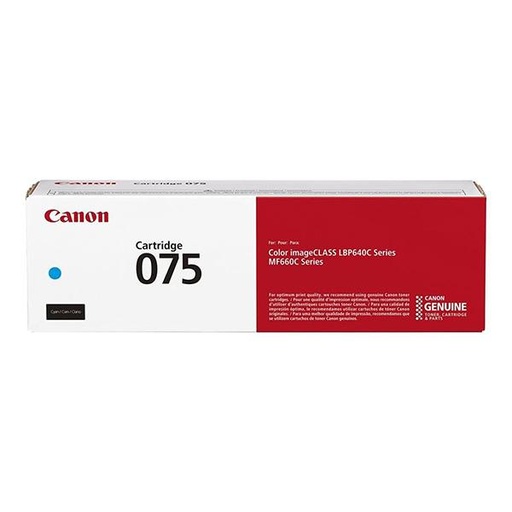 [CRG-075C] Cartus toner Canon i SENSYS LBP 646Cdw, 647Cdw, MF 664Cdw, 667Cdw, 6364C002AA, 1.3K Cyan Original