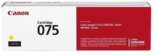 [CRG-075Y] Cartus toner Canon i SENSYS LBP 646Cdw, 647Cdw, MF 664Cdw, 667Cdw, 6362C002AA, 1.3K Yellow Original