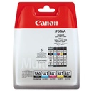 Pachet 5 cartuse Canon PGI-580 + CLI-581 PGBK+C+M+Y+BK NEW PACK PGI-580/CLI-581 PGBK/C/M/Y/BK MULTI ,Canon TS6150, TS8150, TS9150, TR7550, TR8550, 2078C007A Original