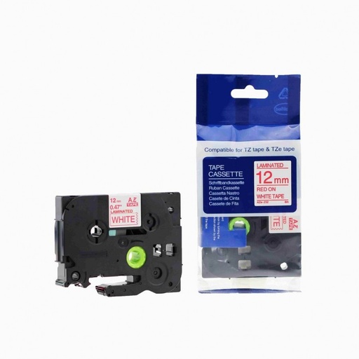 [TZE232] TZE232 Tape 12mm Red on White Original
