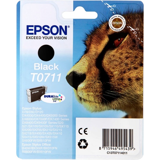 [C13T07114011] Cartus cerneala Epson Stylus DX 4000, DX 4400, DX4050, DX 5000, DX 5050, DX 6000, DX 6050 BK Black Original