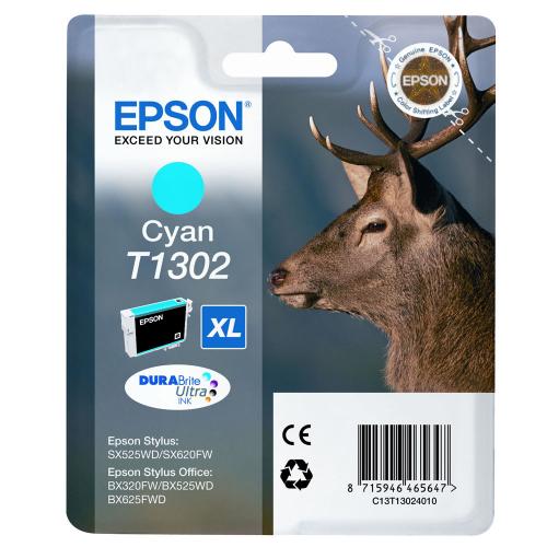 [C13T13024010] Cartus cerneala Epson STYLUS SX 525WD, BX305F, BX625FWD C13T13024010 Cyan Original