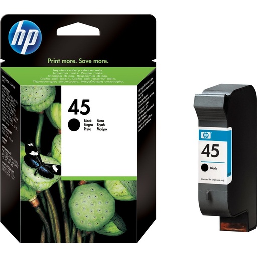 [51645AE] Cartus cerneala HP DJ 970 C,DJ 700,OJ R 45,DJ 820 C,OJ K 60,DJ 1125 C,DJ 959 C,DJ 6127,DJ 722 C,OJ G 55,DJ 1100 C,DJ 930 C,DJ 6120,DJ 710 C,OJ R 80 XI,DJ 995 C,DJ 890 C,OJ PRO 1170 C,DJ 1600,DJ 750 C,OJ T 45,DJ 980 C,DJ 850 C,OJ K 80,DJ 1220,DJ 960 C NR.45,51645AE Black Original