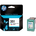 Cartus cerneala HP OJ 6424, PS C4390, OJ 6410, PS C4380, PS C 4500, OJ 5780, PS C4280, PS C4485, DJ 4360, PS C4270, PS C4472, DJ 4200, OJ 6415, PS C4385, OJ 5785, PS C4340, PS C5280, OJ 5730, PS C4272, PS C4480, DJ 4260 NR.351 Cyan/Magenta/Yellow Original