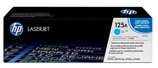 [CB541A] Cartus toner HP Color LJ CP1510, Color LJ CP1217, Color LJ CM1312, Color LJ CP1515, Color LJ CP1210, Color LJ CP1215, Color LJ CP1518, NR.125A, HP 125A, CB541A,  1.4k, Cyan, Original