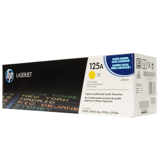 [CB542A] Cartus toner HP Color LJ CP1510, Color LJ CP1217, Color LJ CM1312, Color LJ CP1515, Color LJ CP1210, Color LJ CP1215, Color LJ CP1518, NR.125A, HP 125A, CB542A, 1.4k, Yellow, Original