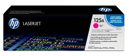 [CB543A] Cartus toner HP Color LJ CP1510, Color LJ CP1217, Color LJ CM1312, Color LJ CP1515, Color LJ CP1210, Color LJ CP1215, Color LJ CP1518, NR.125A, HP 125A, CB543A, 1.4k, Magenta, Original