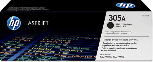 [CE410A] Cartus toner HP LJ Pro 400 color M451NW, LJ PRO 400 COLOR M 475 DW, LJ Pro 300 color M375, LJ Pro 400 color M451DW, LJ PRO 400 COLOR M 475 DN, LJ Pro 400 color M451DN, NR.305A, 2.2k, Black, Original