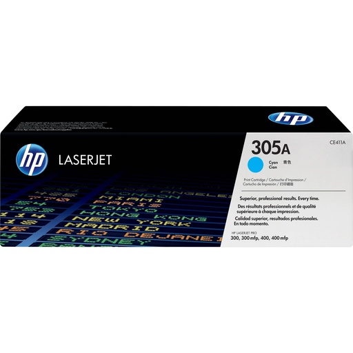 [CE411A] Cartus toner HP LJ Pro 300 color M375, LJ Pro 400 color M451, LJ PRO 400 M 475, LJ Pro 300 colo,r M351, NR.305A, 2.6k, NR.305A, CE411A, 2.6k, Cyan, Original
