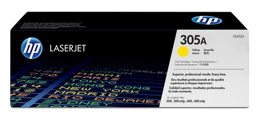 [CE412A] Cartus toner HP LJ Pro 300 color M375, LJ Pro 400 color M451, LJ PRO 400 M 475, LJ Pro 300 color M351 NR.305A 2.6k NR.305A CE412A 2.6k Yellow Original