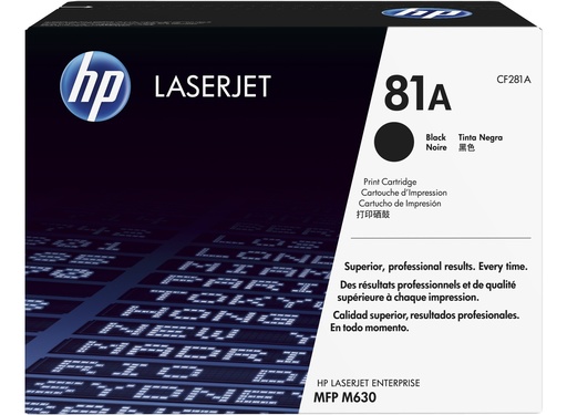 [CF281A] Cartus toner HP LJ MFP M630DN, MFP M630F NR.81A 10.5k NR.81A CF281A 10.5k Black Original