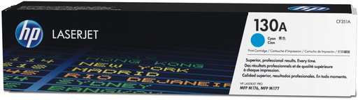 [CF351A] Cartus toner HP Color LJ Pro M176N, Color LJ Pro M177FW, NR.130A, HP 130A, CF351A, 1k, Cyan, Original