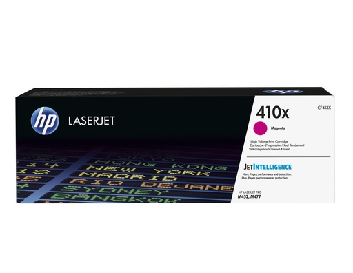 [CF413X] Cartus toner HC HP Color LJ Pro M452, M477 NR.410X, HP 410X, 5k, NR.410X, CF413X, 5k, Magenta, Original