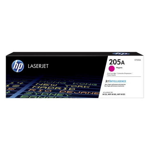 [CF533A] Cartus toner HP LJ PRO M180N NR.205A NR.205A CF533A 0.9k Magenta Original