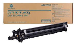 [A2X203D] Developer Unit Minolta Bizhub C 654, Bizhub C 654e, Bizhub PRO C 754, Bizhub PRO C 754e, Bizhub C 754, Bizhub C 754e, Bizhub 654, Bizhub 654e, Bizhub PRO 754, Bizhub PRO 754e, Bizhub 754, Bizhub 754e DV711K Black Original