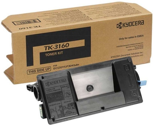 [TK-3160P] Cartus toner Kyocera Mita P 3045dn TK-3160 12.5K TK-3160P Black Promo Original