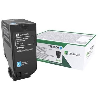 [75B20C0] Cartus toner Lexmark Return CS 727, CS 728, CX 727 75B20C0 10k Cyan Original