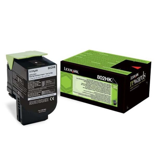 [80C2HK0] Cartus toner Lexmark Return CX 410de, CX 410e, CX 510de, CX 510dhe, CX 510dthe BK 4k Black Original