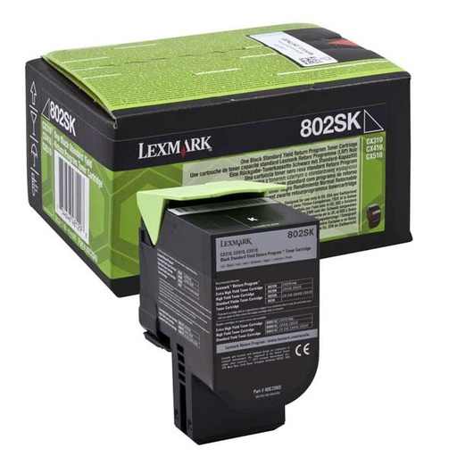 [80C2SK0] Cartus toner Lexmark Return CX 310N NR.802S 80C2SK0 2.5k Black Original