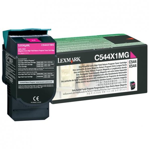 [C544X1MG] Cartus toner Lexmark Return C544 C544X1MG 4k Magenta Original