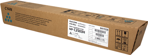 [841928] Cartus toner Ricoh MPC 2003 SP, MPC 2003 ZSP, MPC 2004 ASP, MPC 2004 EXASP, MPC 2004 EXSP, MPC 2004 SP, MPC 2011 SP, MPC 2503 SP, MPC 2503 ZSP, MPC 2504 ASP, M TYPE C 2503 841928 TYPE MPC 2503H, 9,5k Cyan Original