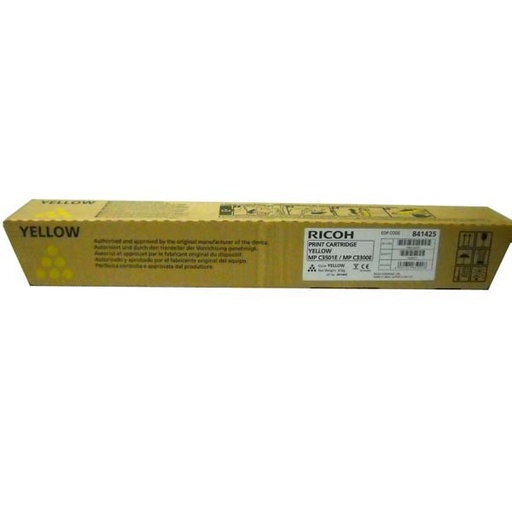 [842044] Cartus toner Ricoh MPC 3501, AFICIO MPC 2800, AFICIO MPC 3300, AFICIO MPC 3001 841425/841429 Yellow Original