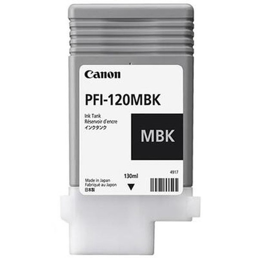 [2884C001AA] Cartus cerneala Canon PFI-120 imagePROGRAF TM-200, imagePROGRAF TM-205, imagePROGRAF TM-300, imagePROGRAF TM-305, PFI-120, 2884C001AA Inks 160 ml Matt Black Original