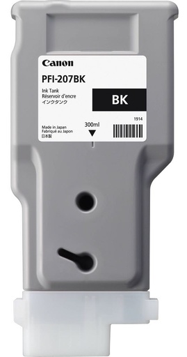 [CF8789B001AA] Dye Ink Tank Canon PFI-207 iPF 780, iPF 785, iPF 680, iPF 685 PFI-207, 8789B001AA Inks 330 ml Black Original