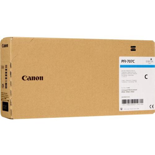 [CF9822B001AA] Ink Tank Canon PFI-707 iPF 830, iPF 840, iPF 850 PFI-707, 9822B001AA Inks 700 ml Cyan Original