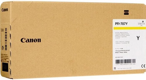 [9824B001AA] Ink Tank Canon PFI-707 iPF 830, iPF 840, iPF 850 PFI-707, 9824B001AA Inks 700 ml Yellow Original