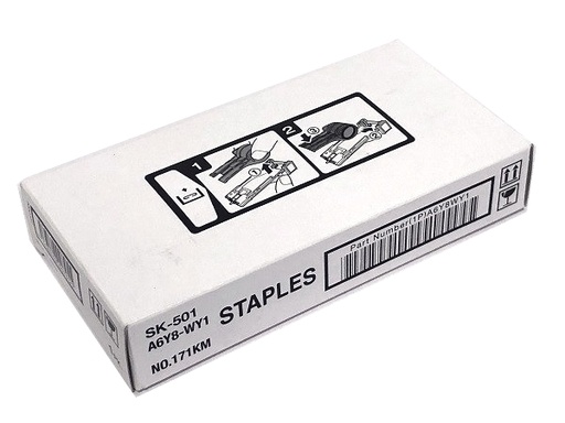 [A6Y8WY1] Staple Cartridge Minolta Bizhub C 3300i,Bizhub C 3320i,Bizhub C 3350i,Bizhub C 4050i,Bizhub C 4000i,Bizhub 4052,Bizhub 4752,Bizhub 4700i,Bizhub 4750i,Bizhub 4050i,Bizhub C 3350,Bizhub C 3850FS,Bizhub C 3850,Bizhub C 3351,Bizhub C 3851FS,Bizhub C 3851,Bizhub 4050,Bizhub 4750, C 251i, C 301i, C 361i, C 451i, C 551i, C 651i, C 3301i, C 4001i, C 3321i, C 3351i, C 4051i, C751i, AP C751i, 4701i, 4051i, 4751i, SK501 Original