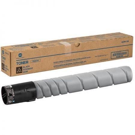 [A33K150] Cartus toner Minolta bizhub C 224, bizhub C 224E, bizhub C 364, bizhub C 364E, bizhub C 284, bizhub C 284E, TN321, TN321K, A33K150, 1 spiral bottle, 543.5g Toner, yield approx. 27k / 5%, Black, Original