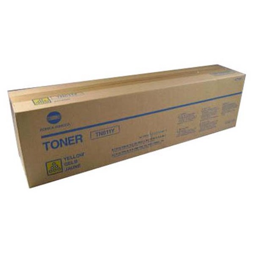 [A070250] Cartus toner Minolta Bizhub C 451, Bizhub C 650, Bizhub C 550 TN611 TN611 Y A070250 1 cartridge, 472g Polymer toner, approx. 27k / 5% Yellow Original