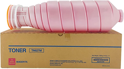 [ACVV350] Cartus toner Minolta Accurio Press C 12000, Accurio Press C 14000 TN627 TN627M, ACVV350 1 bottle cartridge, Polymer toner, yield ca. 180,6k (5%) Magenta Original