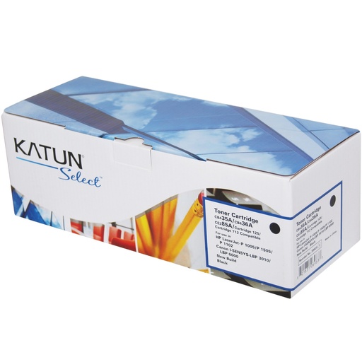 [39925] Cartus toner HP LJ M 1120 MFP, LJ M 1120 N MFP, LJ M 1522 N MFP, LJ M 1522 NF MFP, LJ P 1505, LJ P 1505 N, LJ P 1005, LJ P 1006, LJ P 1009, LJ P 1005, LJ P 1009 HP 36A, HP 35A, CB435A, CB436A, CE285A, 1870B002, CARTRIDGE 712, 1871B002, CARTRIDGE 713, 3484B002AA, CARTRIDGE 725 2K Black Compatibil Katun Select