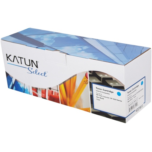 [39592] Cartus toner HP COLOR LJ CM 2320 FXI, COLOR LJ CM 2320 N MFP, COLOR LJ CM 2320 NF MFP, COLOR LJ CP 2020, COLOR LJ CP 2025, COLOR LJ CP 2025 DN, COLOR LJ CP 2025 N CC531A Cyan Compatibil Katun Select