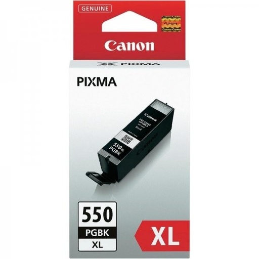 [PGI-550XLBK] Cartus cerneala Canon PIXMA MG6650, PIXMA iP7250, PIXMA MG5450, PIXMA iX6850, PIXMA MG5650, PIXMA MG6450, PIXMA MG7150, PIXMA iP8750, PIXMA MG5550, PIXMA MG6350 PGI-550XLBK, 6431B001AA 22 ml Black Original