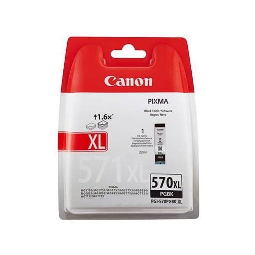 [PGI-570XLBK] Cartus cerneala Canon Pixma MG 5750 PGI-570XK, 0318C001AA BK Black Original