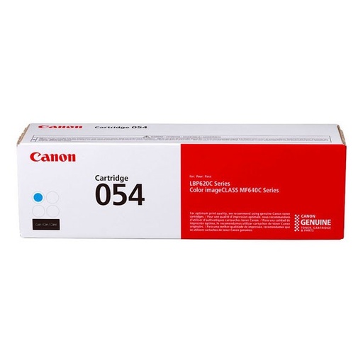 [CRG-054C] Cartus toner Canon MF645CX, MF643Cdw, MF641Cw, LBP623Cdw, LBP621Cw CRG-054C 1.2k CY Cyan Original