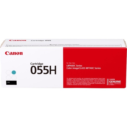 [CRG-055HCP] Cartus toner Canon MF746Cx, MF744Cdw, MF742Cdw, LBP664Cx, LBP663Cdw CRG-055HC 3019C002AA 5.9k Cyan Promo Original