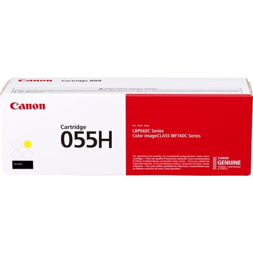[CRG-055HYP] Cartus toner Canon MF746Cx, MF744Cdw, MF742Cdw, LBP664Cx, LBP663Cdw CRG-055HY 3017C002AA 5.9k Yellow Promo Original