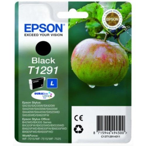 [C13T12914011] Cartus cerneala Epson STYLUS BX 305F, BX 305FW, BX 320FW, BX 525W BK Black Original