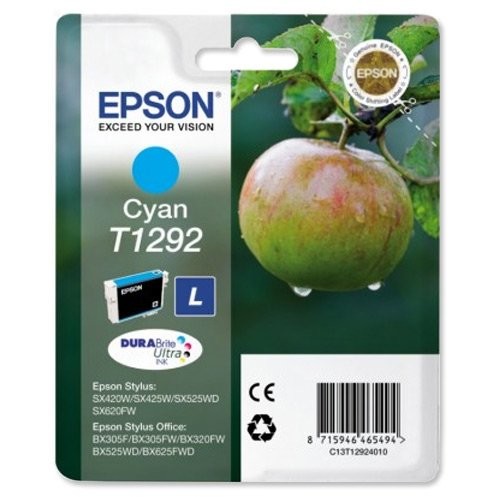 [C13T12924011] Cartus cerneala Epson STYLUS BX 305F, BX 305FW, BX 320FW, BX 525W CY Cyan Original