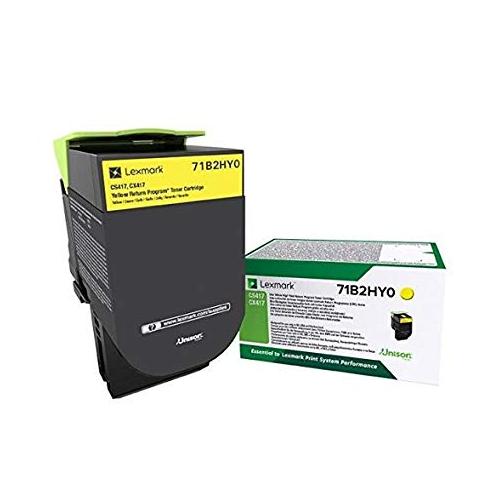 [71B2HY0] Cartus toner LEXMARK RETURN CX 317DN, CX 417DE, CX 517DE, CS 317DN, CS 417DN 3.5k Yellow Original