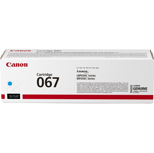 [CRG-067C] Cartus toner Canoni-SENSYS LBP 630, 631, 633, 650, 655, 657, CRG-067C, 1.2k Cyan Original