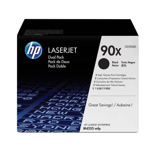 [CE390XD] Cartus toner HP LaserJet Enterprise 600 M602DN, M602M, M602N, M602X, M603DN, M603N, M603XH, M4555, M4 NR.90X 2*24K Black Original