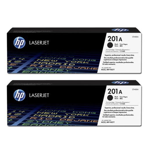 [CF400XD] Cartus toner HP Color LaserJet Pro M252DW, M252N, M274N, M277DW, M277N, Nr.201X. CF400XD 2X2,8K Black Original
