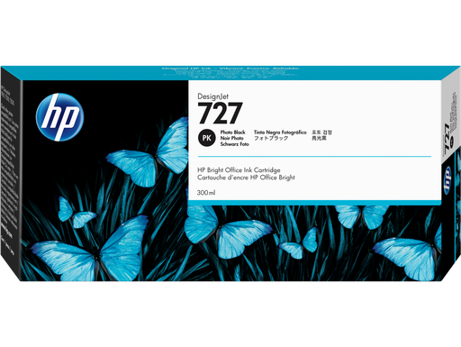 [F9J79A] Cartus cerneala HP DJ T1500,DJ T1530,DJ T2500,DJ T2530,DJ T920,DJ T930 HP727 Photo Black 300ml Original